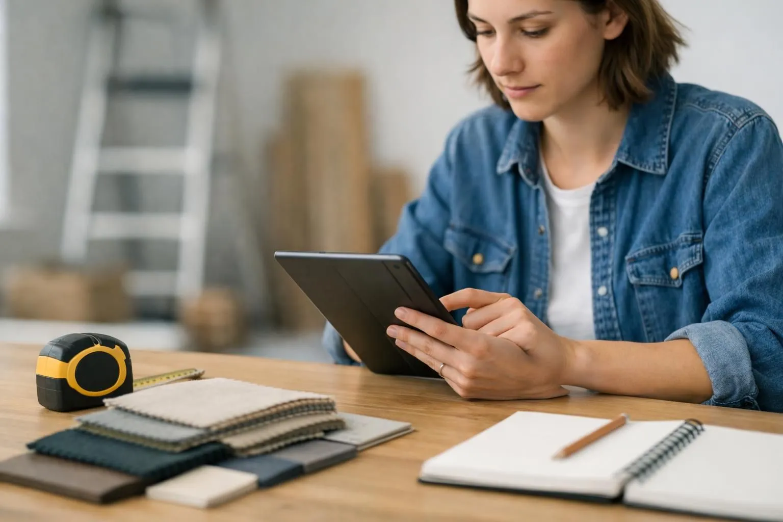 Jeune étudiant estime le prix d'une rénovation complète de studio, planifiant le budget sans mauvaises surprises.
