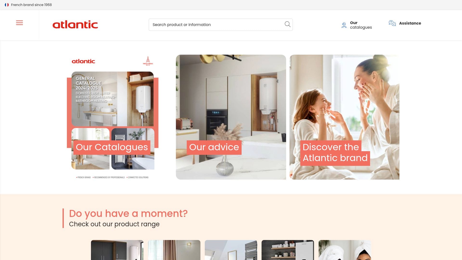 Screenshot of atlantic-comfort.com