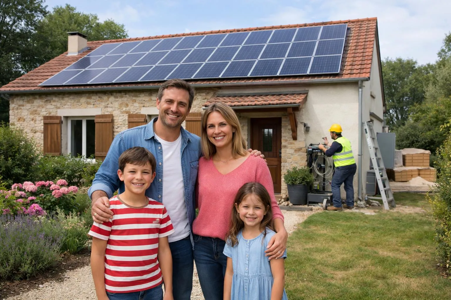 "Rénovation énergétique : une famille française bénéficie d'aides financières pour une maison verte"