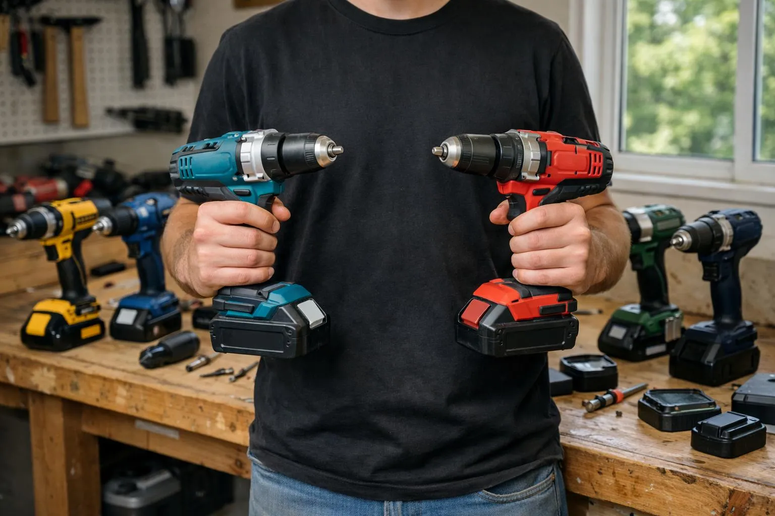 Comparatif de 5 meilleures perceuses à percussion sans fil en 2026, outils de bricolage et atelier.