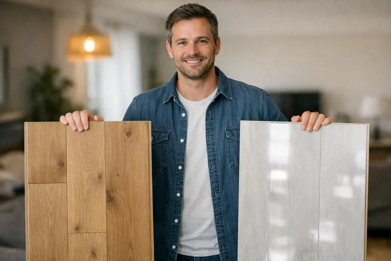 "Comparaison parquet flottant et sol stratifié, durée de vie de deux revêtements de sol différents."