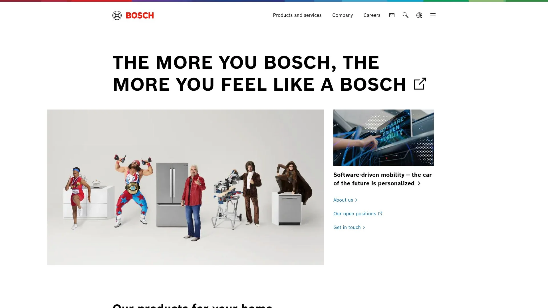 Diverse group of people showcasing Bosch